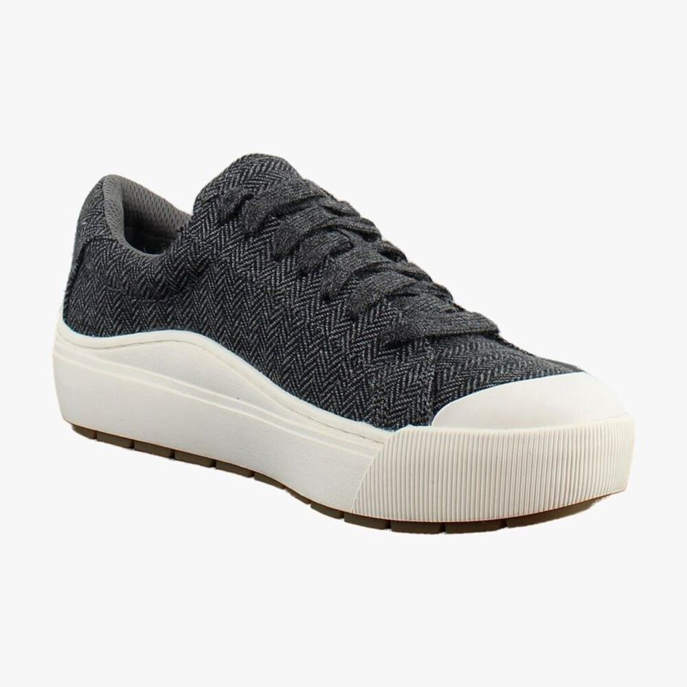 Dr. Scholl's Time Off Charcoal Grey Herringbone